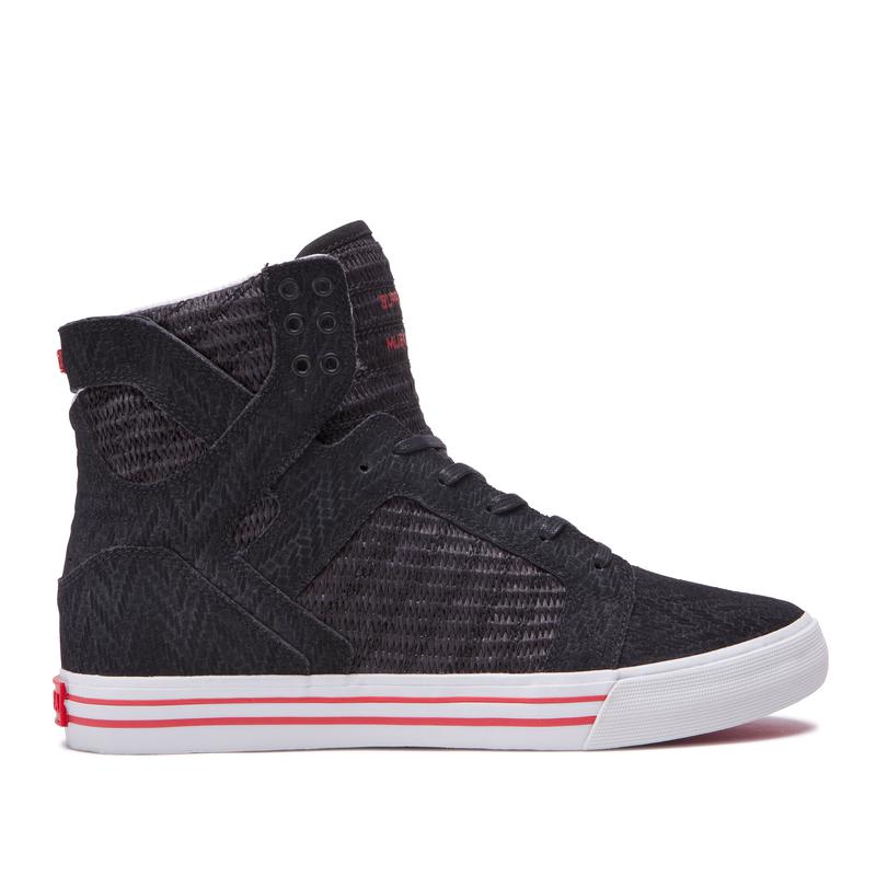 Buty Supra SKYTOP - Sneakersy Wysokie Damskie - Czarne (AXWH-37192)